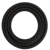 Calex Creations Textiel kabel - Zwart/Grijs - 1.5meter